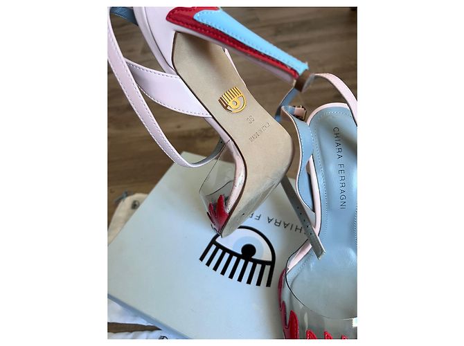Décolleté Chiara Ferragni in vernice Multicolore - vista 6