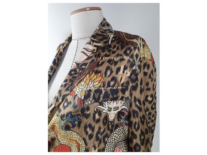 La Prestic Ouiston Tony Blazer Dragons de seda Multicolor - vista 3