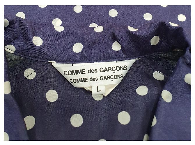 Abito Midi a Pois Blu Comme Des Garcons - vista 9