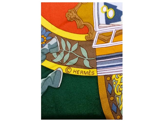 Hermès a Parigi, Salisburgo 1996 di Loïc Dubigeon Marrone Nero Multicolore Beige D'oro Verde Arancione Grigio Giallo Verde oliva Blu navy Verde chiaro Verde scuro Blu scuro - vista 2
