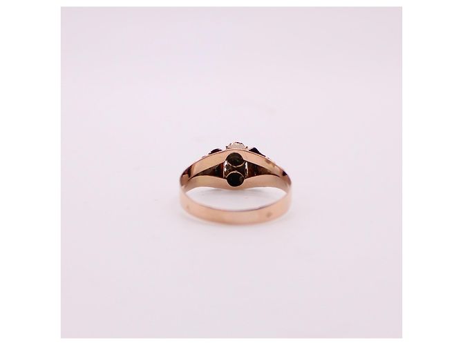 Autre Marque Ring mit feinen roségoldenen Perlen 750%o Zeit Napoleons III Gold hardware - Ansicht 7