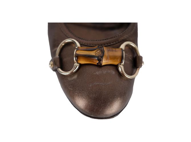 Bailarinas de Bambú Gucci Castaño - vista 4