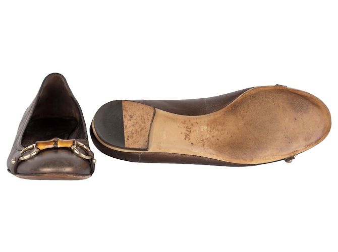 Bailarinas de Bambú Gucci Castaño - vista 8