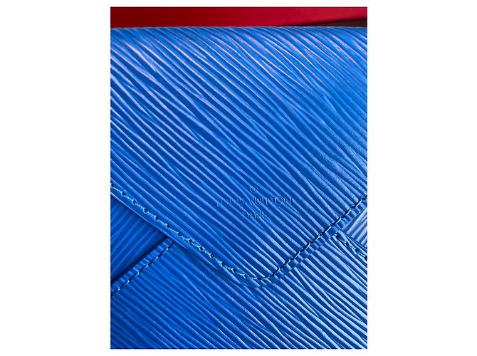 Louis Vuitton Einladung Ledertasche Blau - Ansicht 2