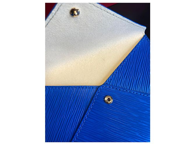 Louis Vuitton Einladung Ledertasche Blau - Ansicht 7
