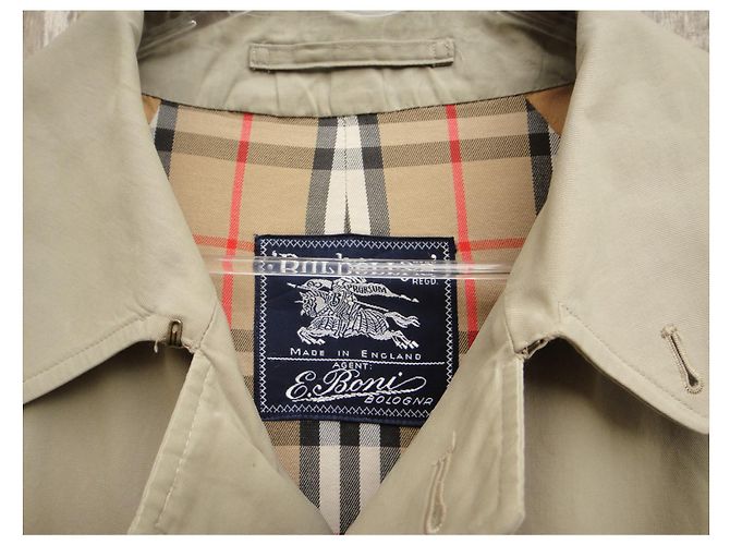 Giacca Burberry in gabardine di cotone kaki Cachi - vista 2