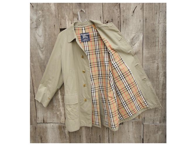 Giacca Burberry in gabardine di cotone kaki Cachi - vista 3