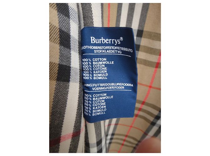 Giacca Burberry in gabardine di cotone kaki Cachi - vista 7