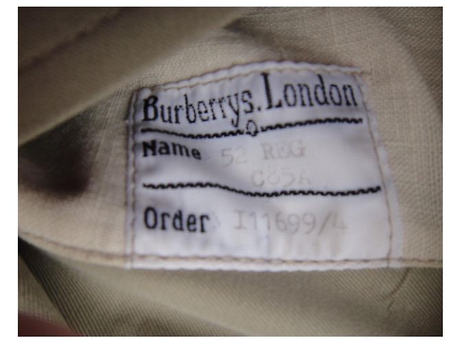 Giacca Burberry in gabardine di cotone kaki Cachi - vista 8