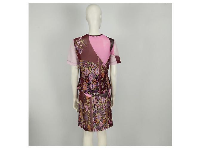 Vintage Alice-Anzug mit Blumendruck Mehrfarben - Ansicht 4