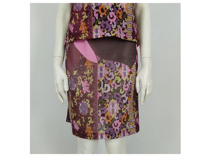Vintage Alice-Anzug mit Blumendruck Mehrfarben - Ansicht 5