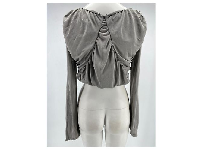 Autre Marque París Georgia supera a T.International XS Algodón Gris - vista 2