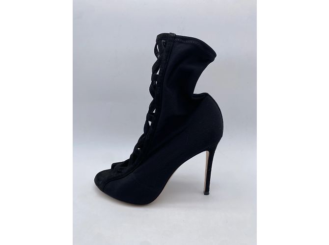 Botines Gianvito Rossi T.EU 38.5 de ante Negro - vista 2
