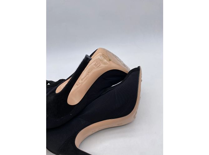 Botines Gianvito Rossi T.EU 38.5 de ante Negro - vista 6