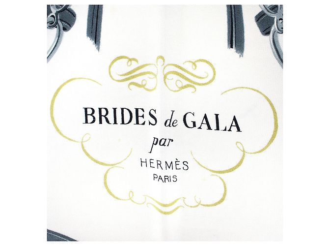 HERMÈS - Bufanda cuadrada 90 Brides de Gala Azul - vista 2