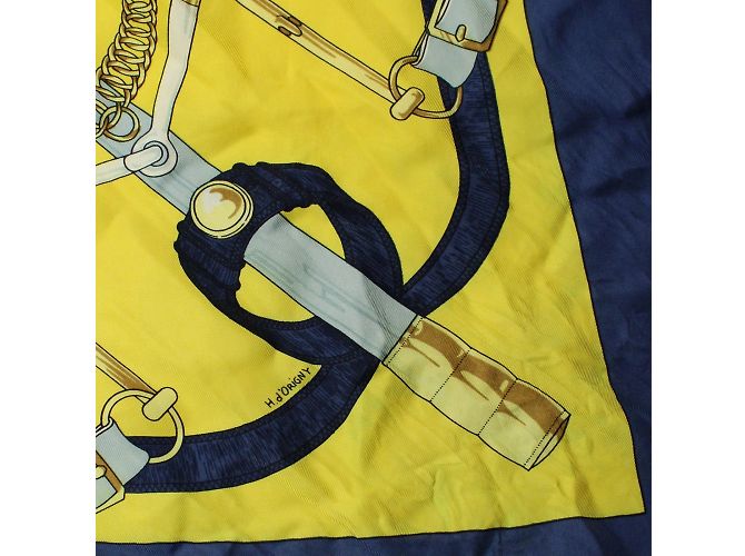 HERMÈS - Foulard 90 Oro Sperone Giallo - vista 4