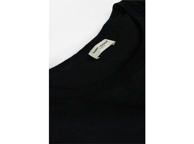 Saint Laurent T-Shirt von der linken Seite (XL) Schwarz - Ansicht 4