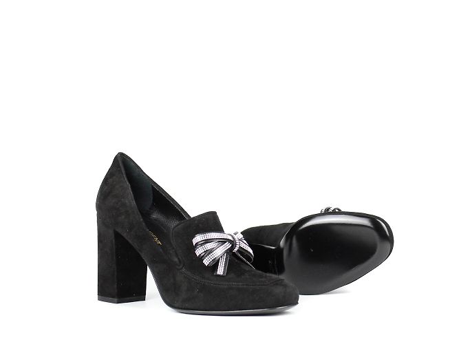 SAINT LAURENT - Pumps mit Strass (Größe 36.5) Schwarz - Ansicht 2