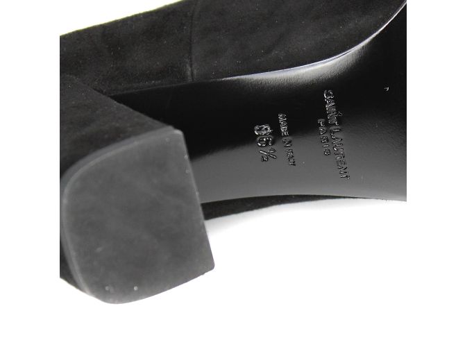 SAINT LAURENT - Pumps mit Strass (Größe 36.5) Schwarz - Ansicht 7