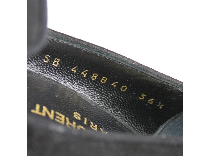 SAINT LAURENT - Pumps mit Strass (Größe 36.5) Schwarz - Ansicht 8