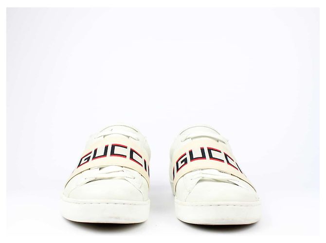 Gucci Ace Sneakers mit elastischem Band (T42) Weiß - Ansicht 4