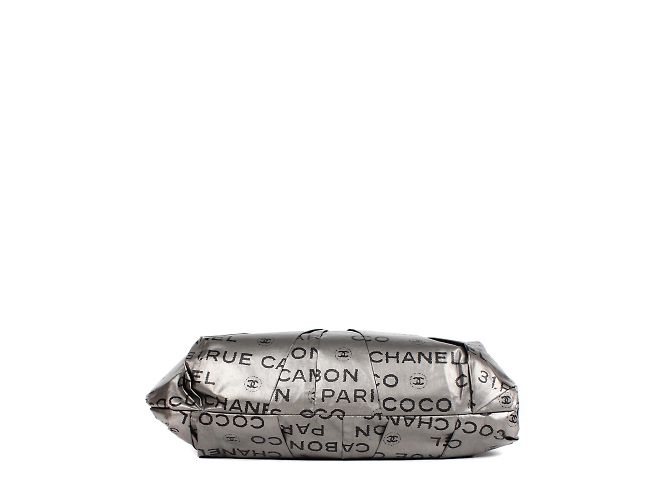 Cambon CHANEL Pochette T.  stoffa Argento - vista 4