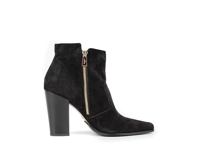 BALMAIN - Botines de ante (Tamaño 39) Negro - vista 3