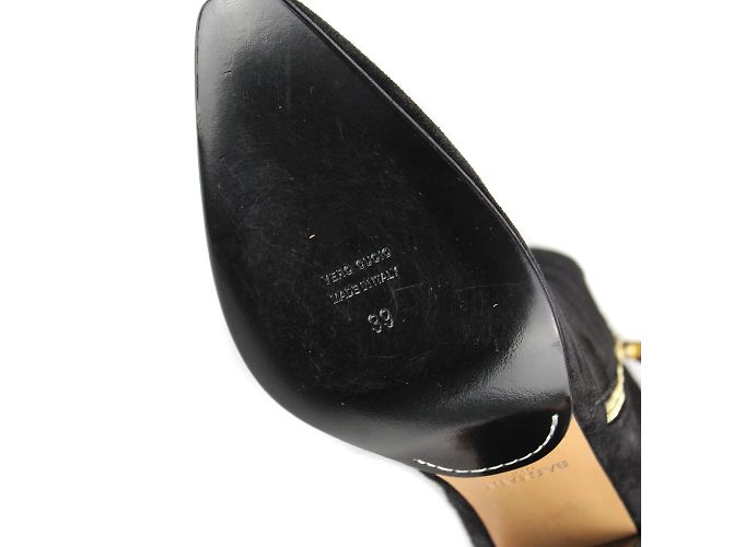 BALMAIN - Botines de ante (Tamaño 39) Negro - vista 6