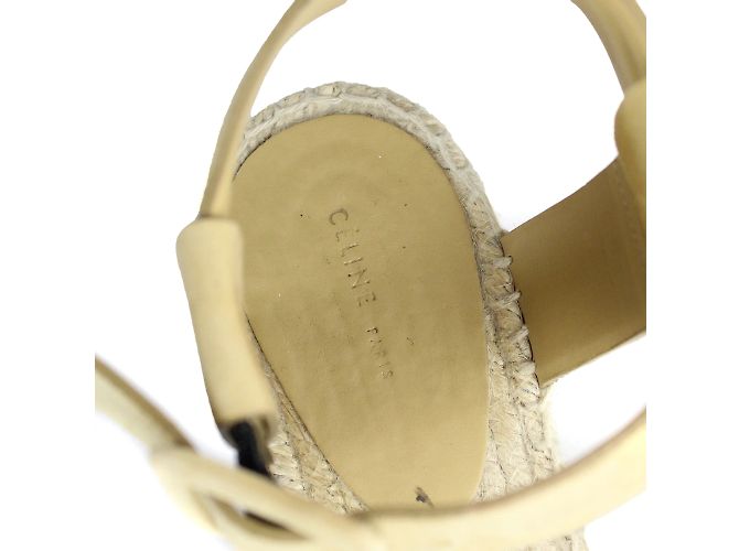 Céline CELINE - Keilsandalen (Größe 38) Beige - Ansicht 5