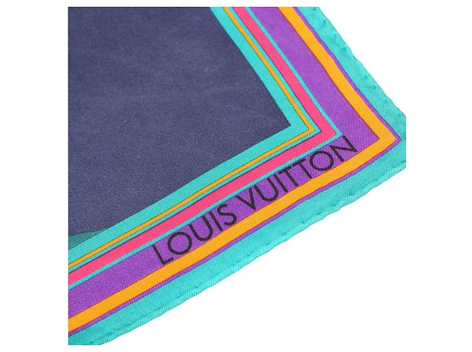 LOUIS VUITTON - Bufanda de seda 45 Azul - vista 2