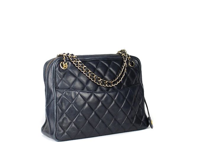 Camera CHANEL - Vintage Kamera Schultertasche Marineblau - Ansicht 2