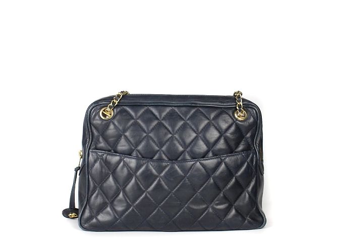 Camera CHANEL - Vintage Kamera Schultertasche Marineblau - Ansicht 3