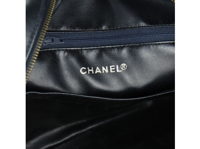 Camera CHANEL - Vintage Kamera Schultertasche Marineblau - Ansicht 7