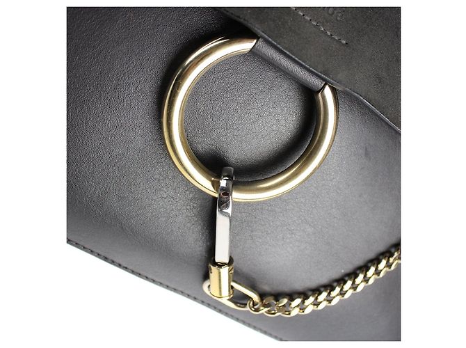 CHLOÉ - Borsa Faye Grande Grigio - vista 6