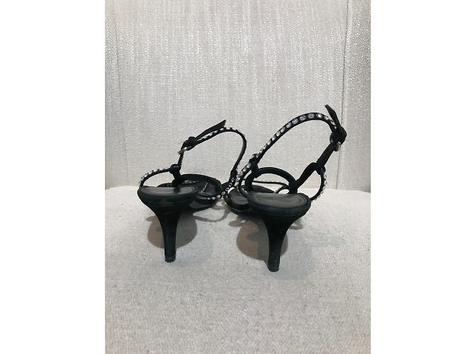 Sandali SERGIO ROSSI T.EU 36.5 in suede Nero - vista 4