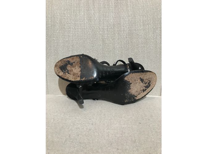 Sandali SERGIO ROSSI T.EU 36.5 in suede Nero - vista 6