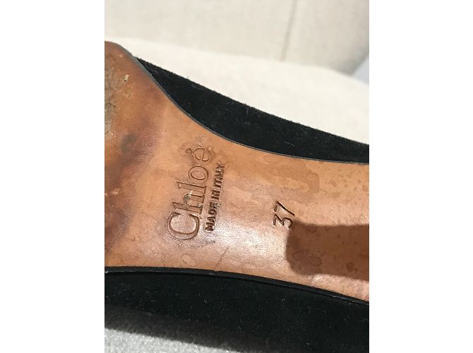 Chloé CHLOE Tacchi T.EU 37 Camoscio Nero - vista 5