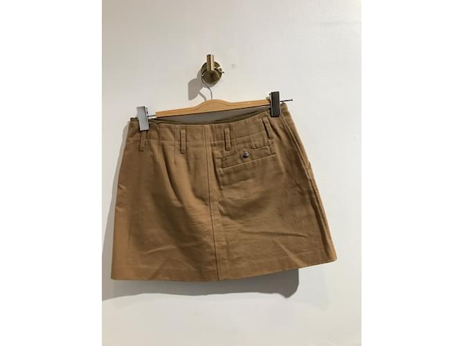 Faldas APC T.International S de algodón Camello - vista 2