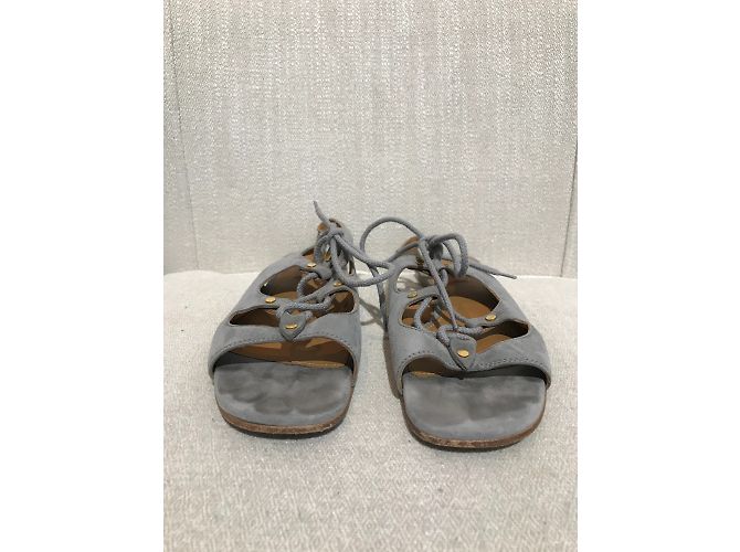 Chloé Sandali CHLOE T.EU 36.5 Camoscio Grigio - vista 3