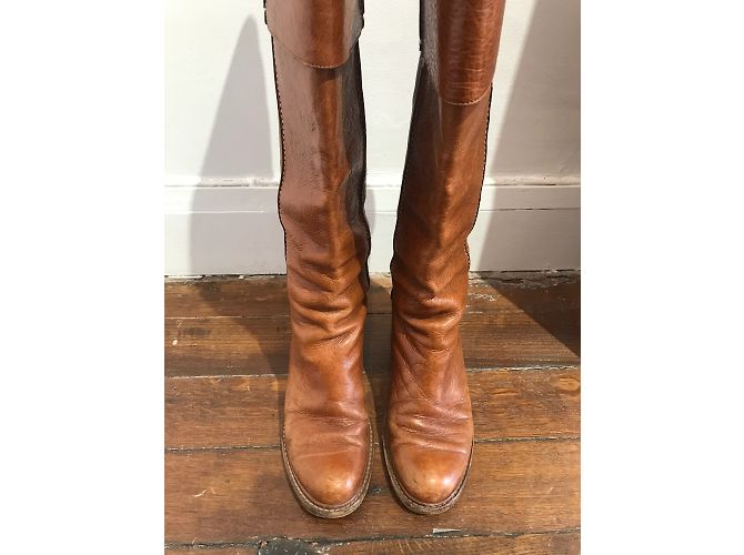 Chloé Botas CHLOE T.EU 36 Cuero Camello - vista 4