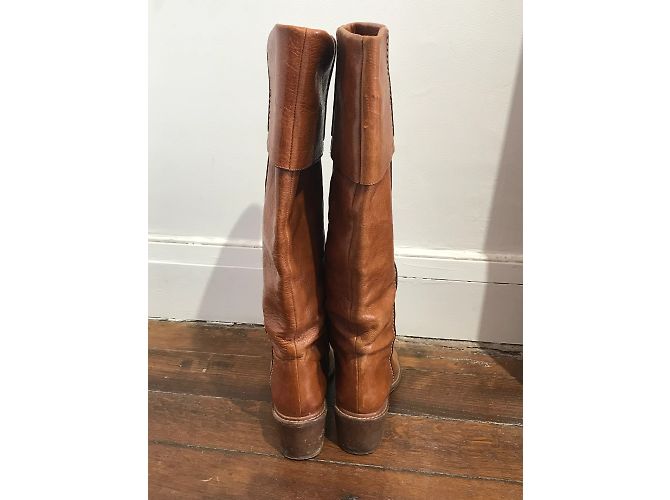 Chloé Botas CHLOE T.EU 36 Cuero Camello - vista 6