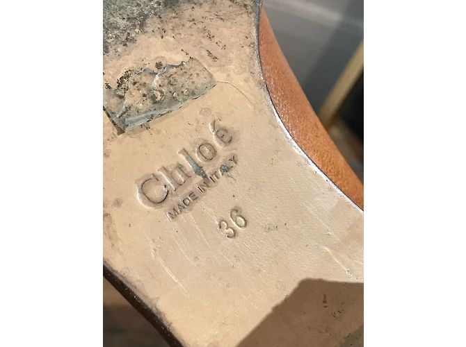 Chloé Botas CHLOE T.EU 36 Cuero Camello - vista 8