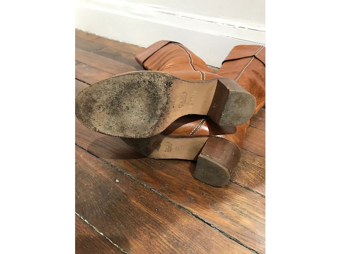 Chloé Botas CHLOE T.EU 36 Cuero Camello - vista 9