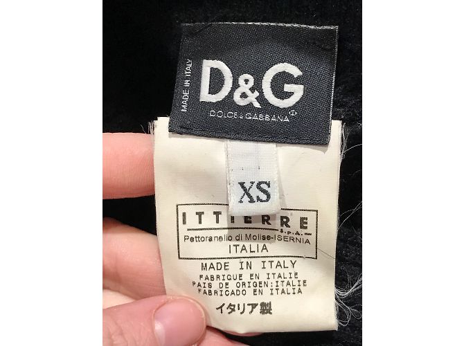DOLCE & GABBANA Strickwaren T.International XS Wolle Schwarz - Ansicht 8
