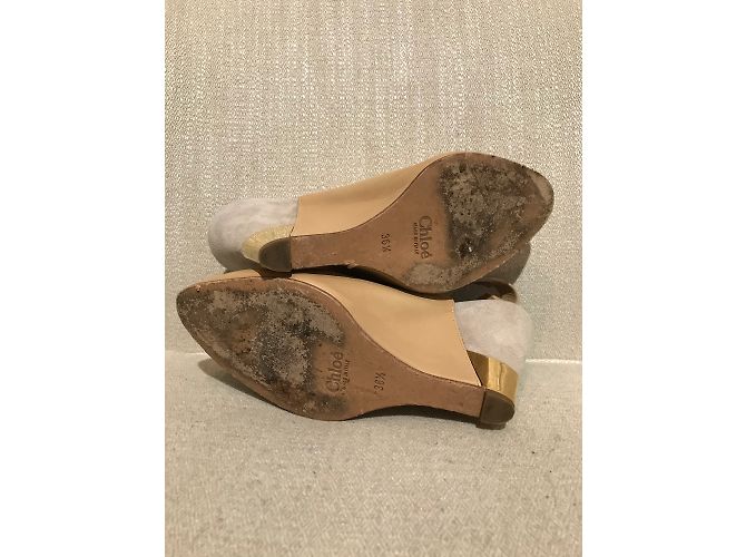 Chloé CHLOE Absätze T.EU 36.5 Leder Beige - Ansicht 6
