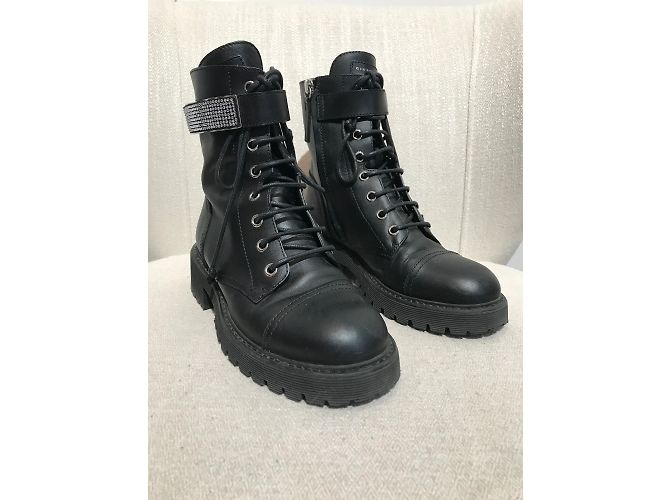 Botines GIUSEPPE ZANOTTI T.EU 36.5 Cuero Negro - vista 2