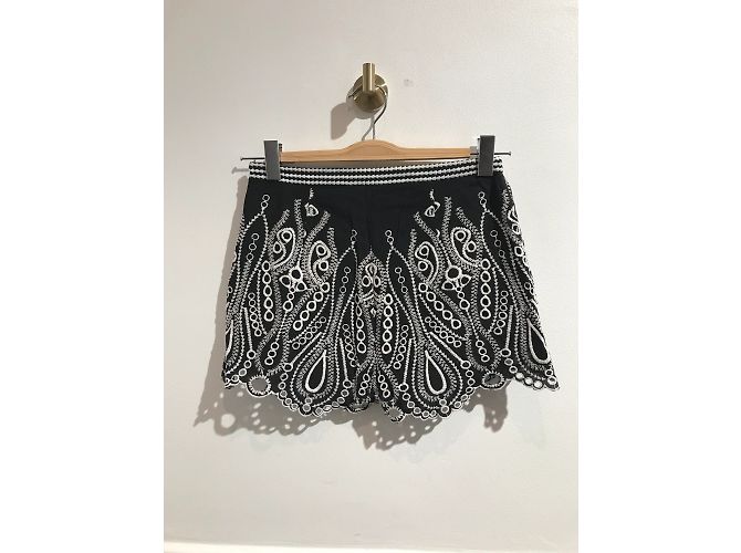 IRO Shorts T.Internacional S Algodón Negro - vista 3