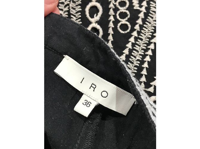 IRO Shorts T.Internacional S Algodón Negro - vista 4