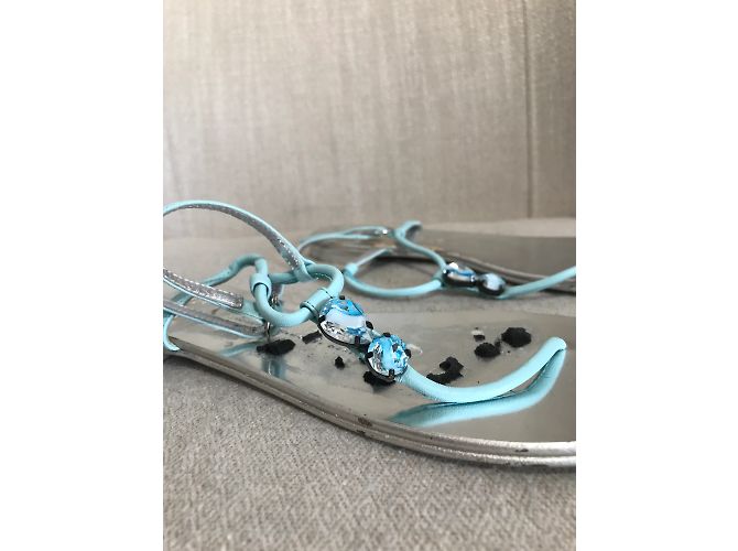 Sandali GIUSEPPE ZANOTTI T.EU 38.5 Pelle Blu - vista 2