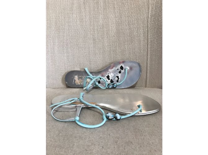 Sandali GIUSEPPE ZANOTTI T.EU 38.5 Pelle Blu - vista 3